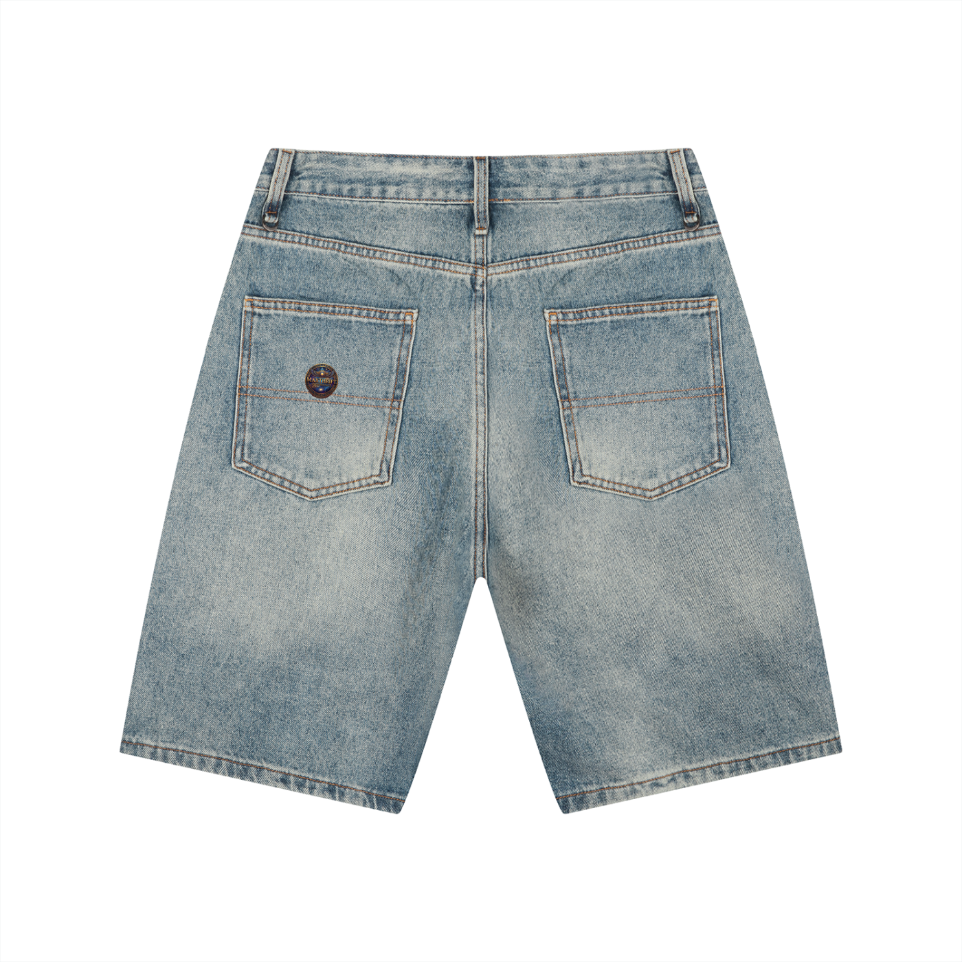 Blued - Men's Vintage Wash Denim Shorts