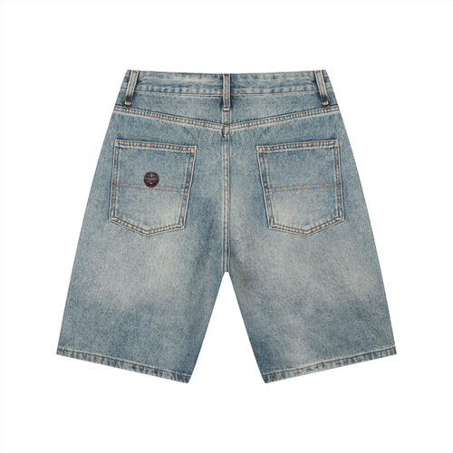 Blued - Men's Vintage Wash Denim Shorts