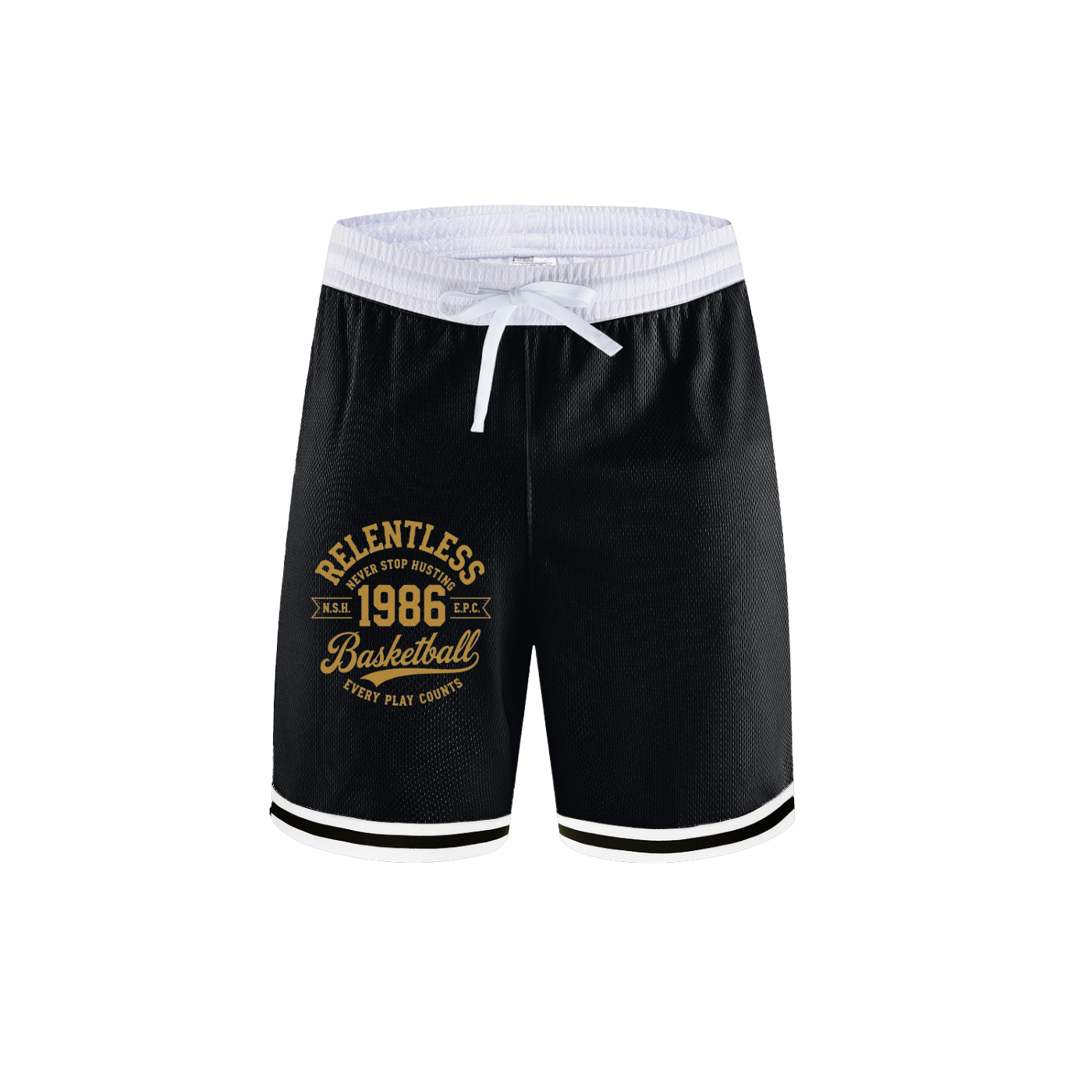 Ball - Classic Stripe Trim Basketball Shorts
