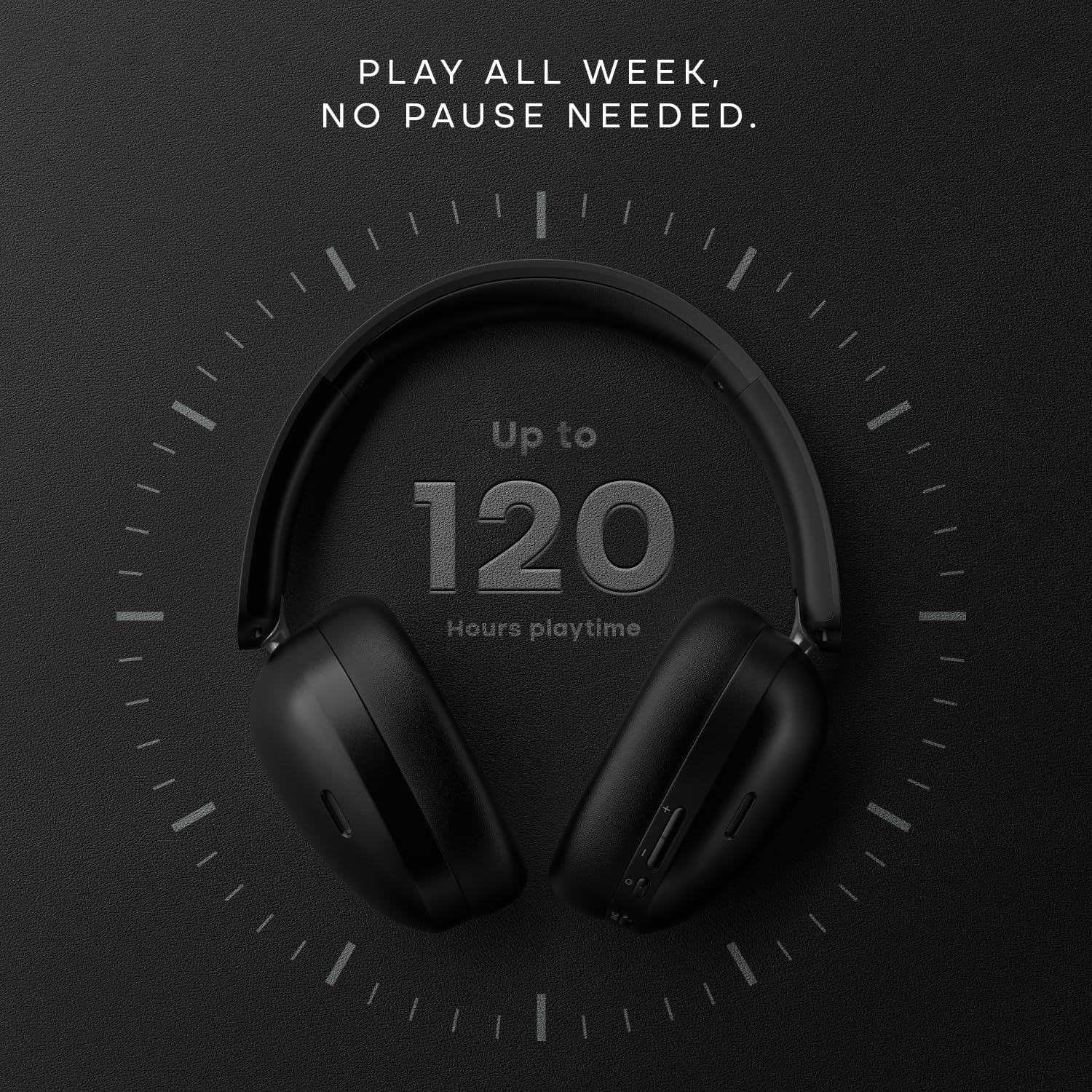 Noise Airwave Max XR Wireless Over-Ear Headphones with 120H Playtime, ANC, HFA Tech, Spatial Audio, Dual Pairing,BT V6.0(Pearl Beige)