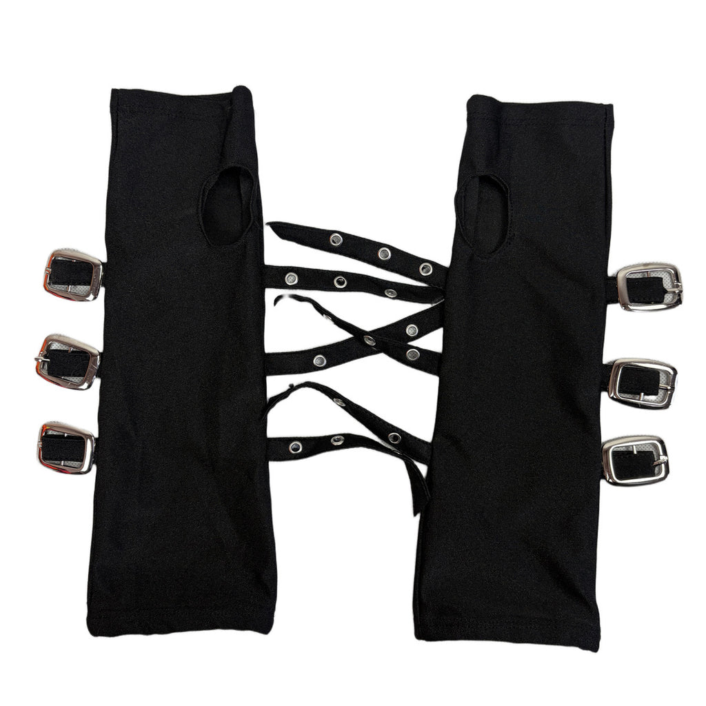 Punk Edge Sleeveless Gloves — Halloween & Dark Aesthetic