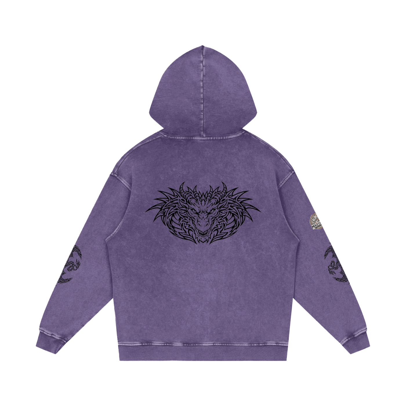 Dragon D-Line Loose Cotton Hoodie