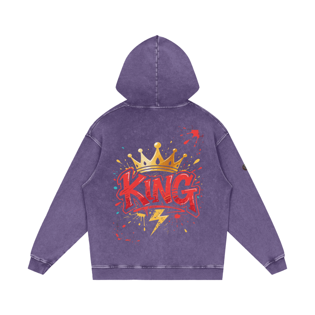 Flavour - Snow Washed Loose Cotton Hoodie